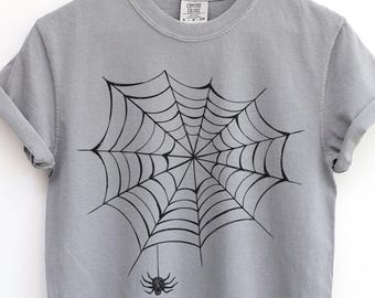 Spider Web T-shirt - Etsy