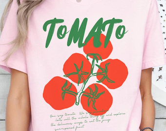 Tomato Shirt, Tomato Girl, Garden Shirt, Farmers Market Tshirt, Gift for Gardener, Gardening T Shirt, Summer Top, Tomato T-Shirt, Tomatoes