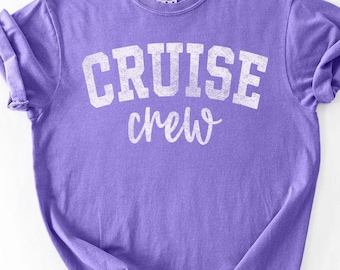 Cruise Crew Shirt, Vacation Shirts, Matching Cruise Tshirt, Distressed Vintage, Matching Group T-Shirt, Family Cruise Vacay, Travel Tee