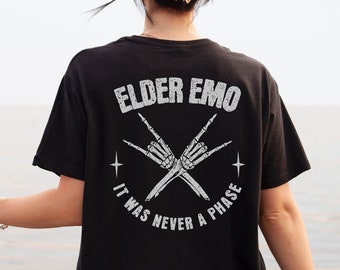 Emo Shirt, Elder Emo Shirt, 90s Shirt, Goth Tshirt, Gothic T-Shirt, Retro Shirt, Vintage Tshirt, 2000s shirt, Funny Goth Shirt, Goth Clothes