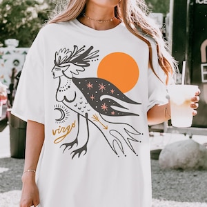 Virgo Shirt, Astrology Tshirt, Zodiac T Shirt, Comfort Colors, Retro Graphic Tee, Vintage Inspired, Virgo Gift, Gift Idea, Astrology Gifts