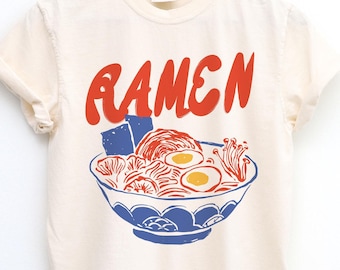 Ramen Shirt, Ramen Lover, Retro Graphic Tee, Foodie T-Shirt, Ramen Noodles TShirt, Vintage Aesthetic, Ramen T-Shirt, Funny Food Shirts