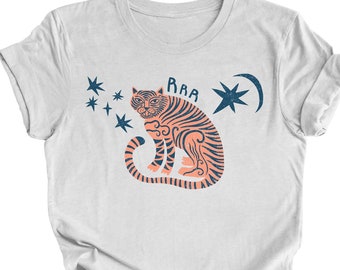 Tiger Shirt, Tiger Tshirt, Retro T-shirt, Vintage Tshirt, Tiger Tee, Retro Tiger Shirt, Cute Tiger Shirt, Trending Now Shirts, Trendy Shirts