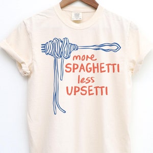 Spaghetti Shirt, Funny Food Shirt, Foodie T Shirt, Food Humor, Funny Saying TShirt, Silly T-Shirt, Retro Graphic Tee, Vintage Aesthetic
