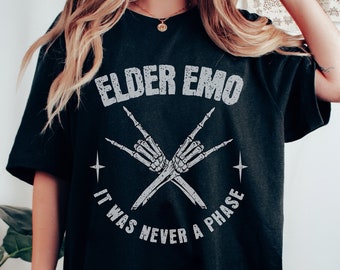 Emo Shirt, Elder Emo Shirt, 90s Shirt, Retro 90s Shirt, Retro T-shirt, Vintage Tshirt, 2000s shirt, Funny Shirt, Elder Emo Club, Retro 2000s