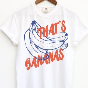 Banana Shirt, Kids Adult Youth, Funny Fruit Tshirt, Food Pun T Shirt, Retro Graphic Tee, Bananas Tee Shirt, Summer T-Shirt, Comfort Colors