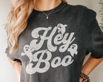 Ghost Shirt, Comfort Colors, Halloween Shirt Women, Kids Halloween TShirt, Funny Ghost Shirt, Cute Halloween T-Shirt, Retro Halloween Tee