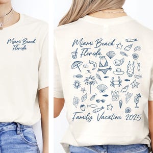 Family Vacation Shirts, Beach TShirt, Family Beach Trip, Vacation 2025 Tee, Coastal T Shirt, Island Tropical, Family Vacay, Personalized