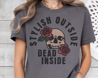 Skull Shirt, Dark Humor, Floral Skull, Skull Shirt Funny, Skeleton Tshirt, Retro Skull, Skull Roses, Funny Skeleton Shirt, Skull Shirt Women