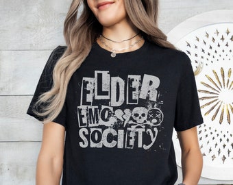 Emo Shirt, Elder Emo Shirt, 90s Shirt, Goth Tshirt, Gothic T-Shirt, Retro Shirt, Vintage Tshirt, 2000s shirt, Funny Goth Shirt, Goth Clothes