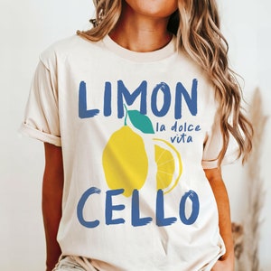 Limoncello Shirt, Lemon Shirt, Amalfi Coast, Italy TShirt, Vacation T-Shirt, Travel Shirt, Lemons Tee, Vintage Aesthetic, Retro Graphic Tee