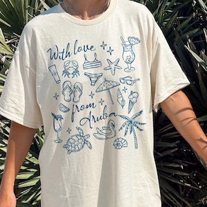 Beach Vacation Shirts, Aruba Tshirt, Beach TShirt, Group Vacay, Matching T Shirt, Beach Trip Shirts, Aruba T-Shirt, Island Tee, Tropical Top