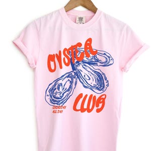 Oyster Shirt, Oyster Club Shirt, Retro Summer Shirt, Sea Shirts, Coastal Aesthetic, Oysters Tshirt, Food T Shirt, Foodie T-Shirt, Oysters