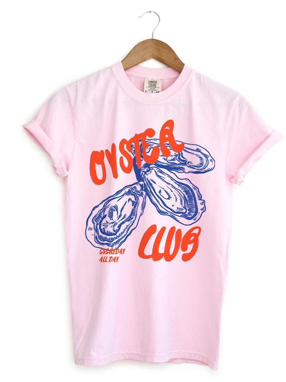 aere (アエレ) oyster shirt Oyster Shirt, Oyster Club Shirt, Retro Summer Shirt, Sea Shirts