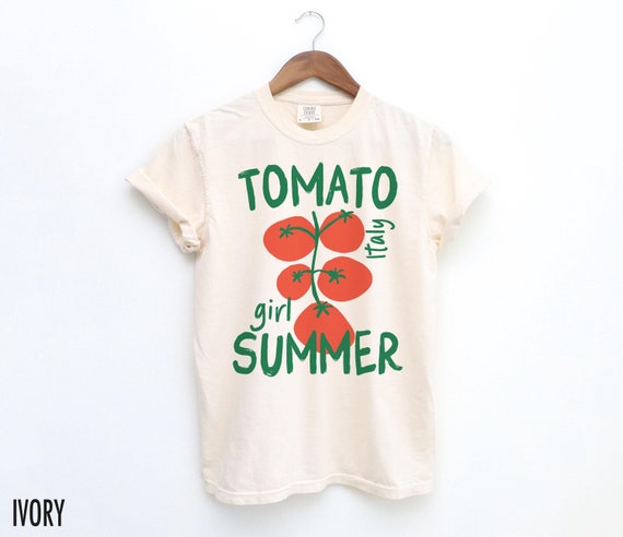 Tomato Shirt, Tomato Girl Summer, Farmers Market, Retro Summer