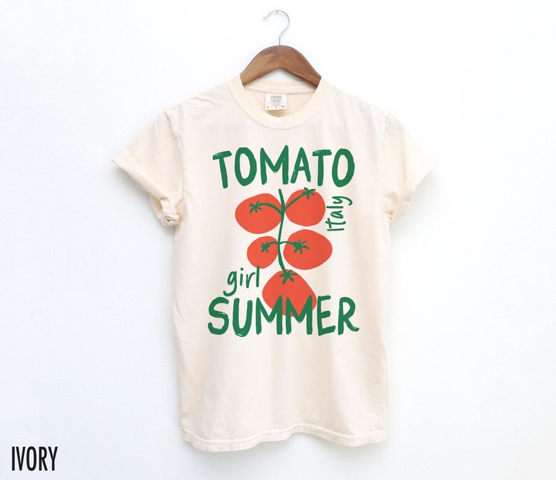 Tomato Shirt, Tomato Girl Summer, Farmers Market, Retro Summer TShirt, Garden Shirt, Food T-Shirt, Foodie Tee, Grandma Chic, Cottagecore