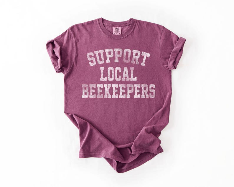 Camiseta de apicultor, camiseta de apoyo a los apicultores locales, camiseta de abejas, estética vintage, camiseta de apicultor, compra local, camiseta de apicultura imagen 4
