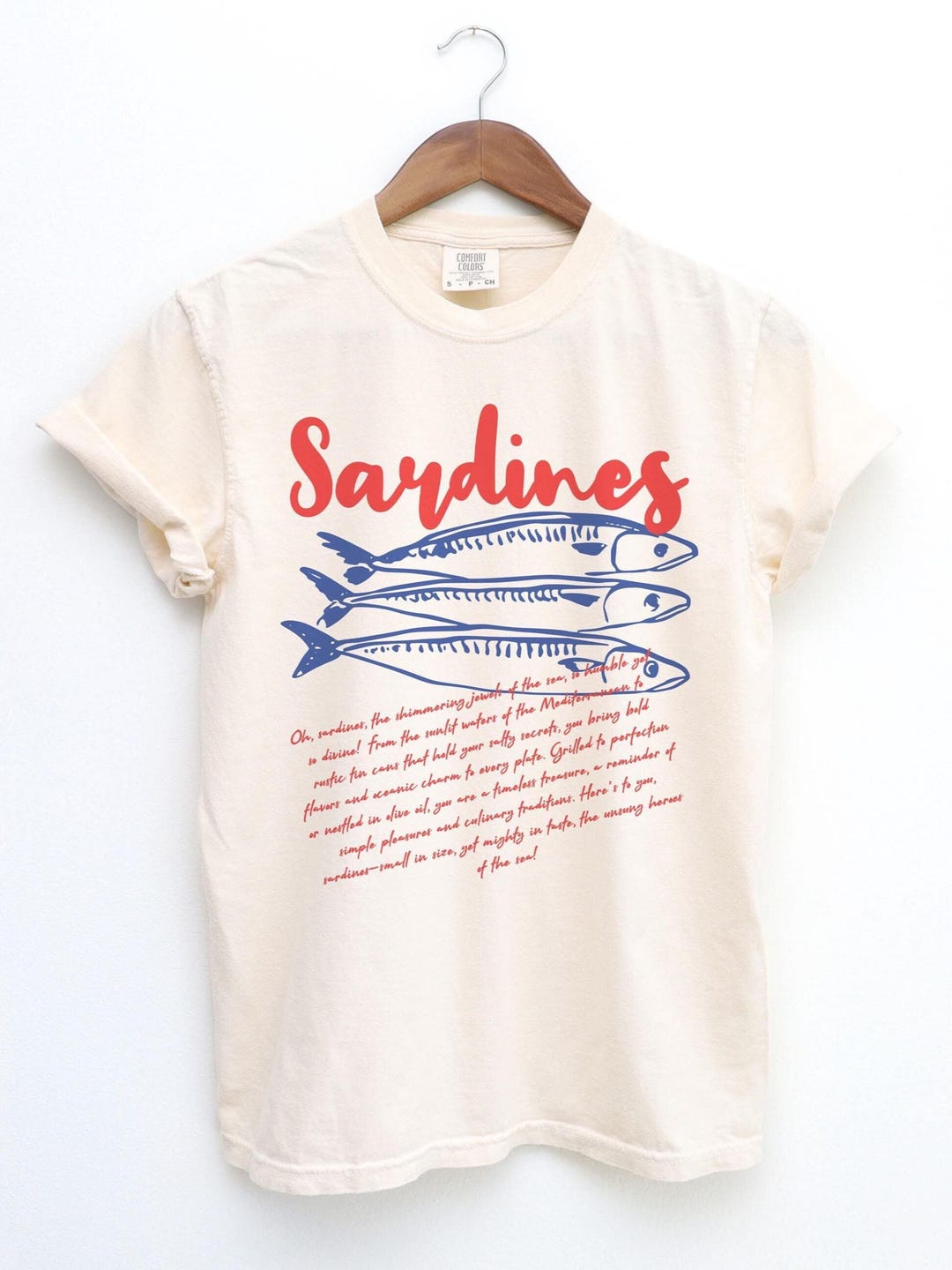 SEA SARDINE tシャツ Sardines Shirt, Sea Shirt, Sardines Tshirt, Sardine Tee, Coastal T