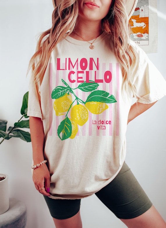 Limoncello Shirt, Lemon Shirt, Amalfi Coast, Italy TShirt, Limoncello T-Shirt, Italian Vacation, Travel Shirt, Lemons Tee, Coastal Aesthetic
