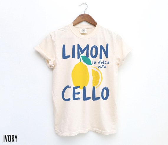 Limoncello Shirt, Lemon Shirt, Amalfi Coast, Italy TShirt, Vacation T-Shirt, Preppy Shirt, Lemons Tee, Cocktail T Shirt, Retro Graphic Tee