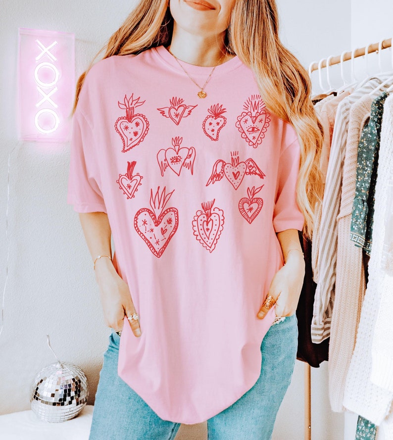 Sacred Heart Shirt, Goth Girl TShirt, Flaming Heart, Gothic Valentine, All Seeing Eye, Anti-Valentines Day, Anti Valentine, Tattoo T Shirt
