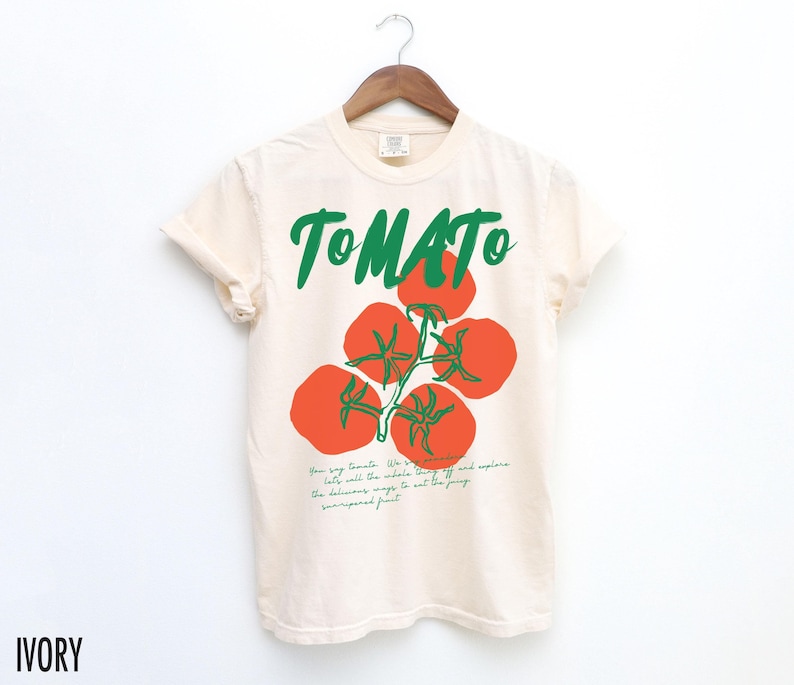 tomato shirt, retro tomato graphic tee, Tomato Shirt, Tomato Girl Summer, Garden Shirt, Farmers Market Tshirt, Gift for Gardener, Gardening T Shirt, Cottagecore, Vintage Aesthetic