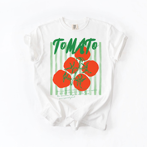 Tomatskjorta, tomatflicka sommar, trädgårdskjorta, bondens marknad, present till trädgårdsmästare, trädgårdsskötsel t-shirt, tomat t-shirt, tomat White