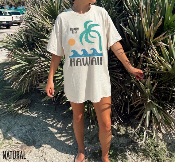 Hawaiian Tee Shirt Vintage Hawaii T-Shirt Hawaiian Tee Shirt Vintage Hawaii T-Shirt