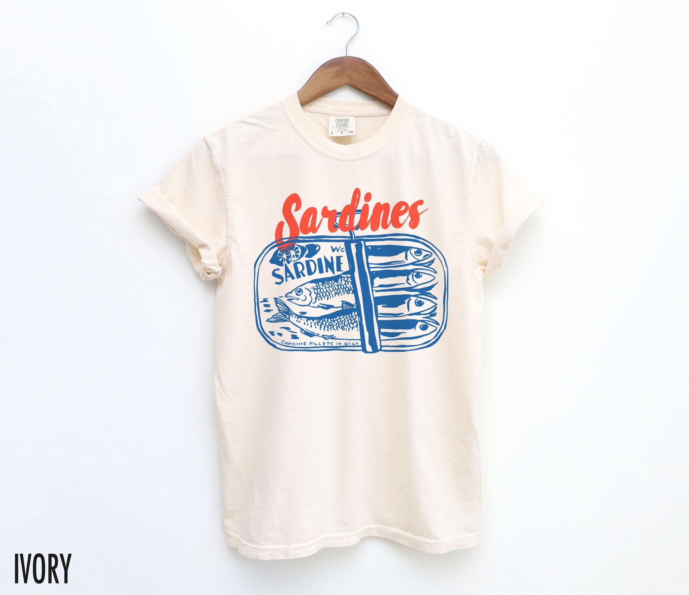 Sardines Shirt, Tinned Fish Shirt, Sardines Tshirt, Vintage