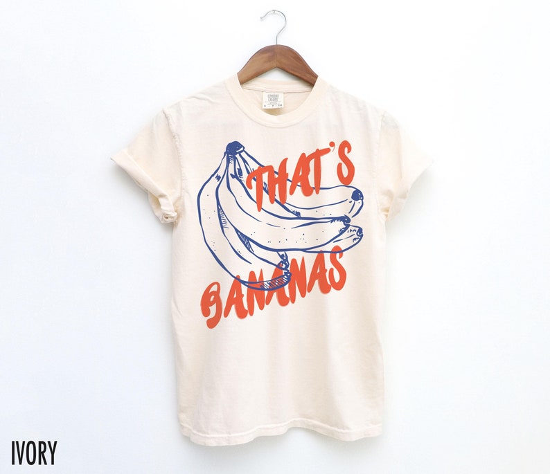 Banana Shirt, Funny Fruit Tshirt, Food Pun T Shirt, Vintage Aesthetic, Retro Graphic Tee, Bananas Tee Shirt, Summer T-Shirt, Comfort Colors