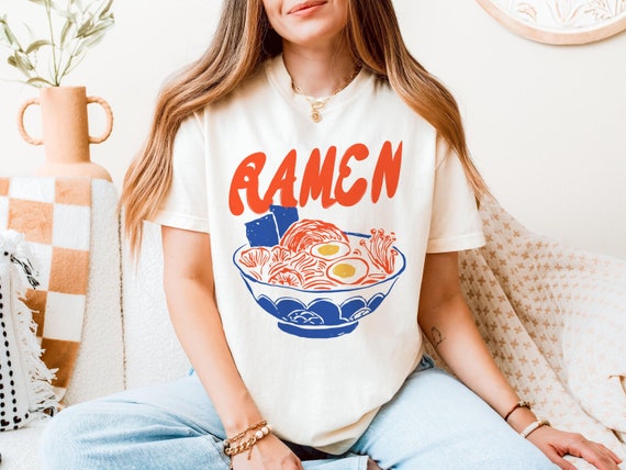 Ramen Shirt, Ramen Lover, Retro Graphic Tee, Foodie T-Shirt, Ramen Noodles TShirt, Ramen Tshirt, Ramen T-Shirt, Funny Food Shirts