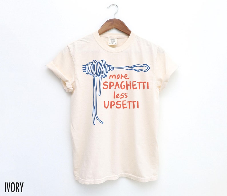 Spaghetti Shirt, Funny Food Shirt, Foodie T Shirt, Food Humor, Funny Saying TShirt, Silly T-Shirt, Retro Graphic Tee, Vintage Aesthetic