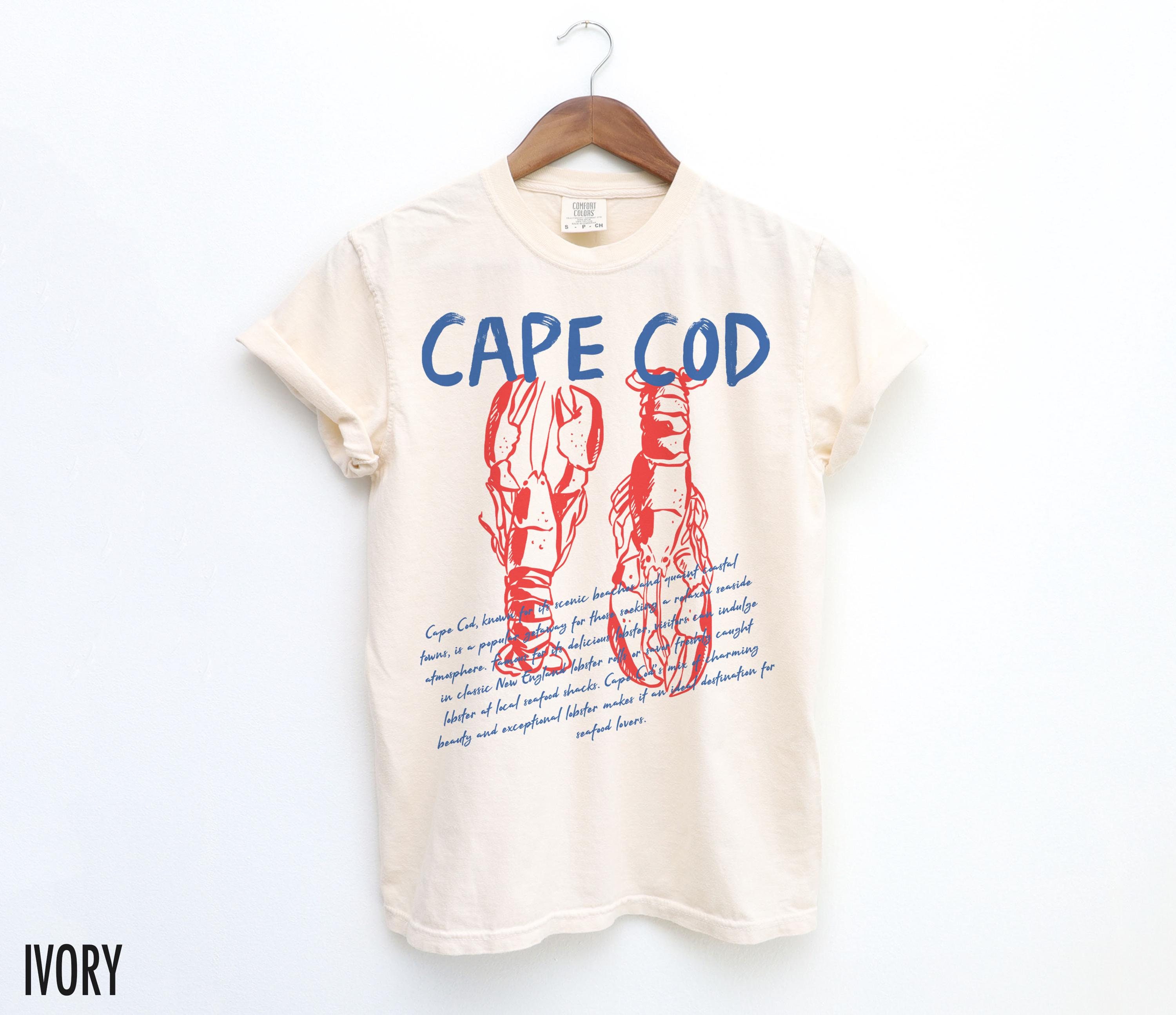Cape Cod Shirt, Lobster Tshirt, Retro Summer Shirt, Vintage Beach