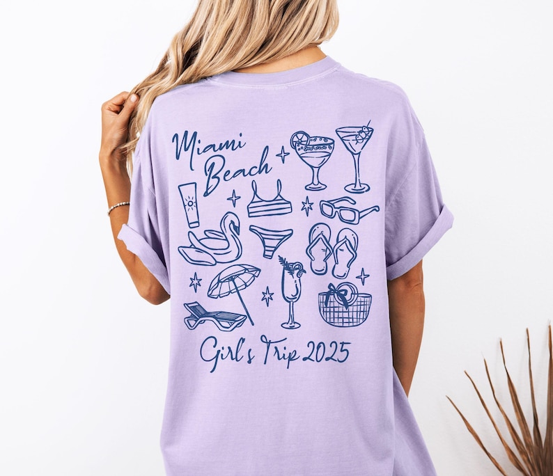 Girls Trip Shirt, Custom Beach Shirts, Girls Weekend, Beach Trip T-Shirt, Personalized Shirts, Coastal Aesthetic, Girls Trip TShirt, Ocean