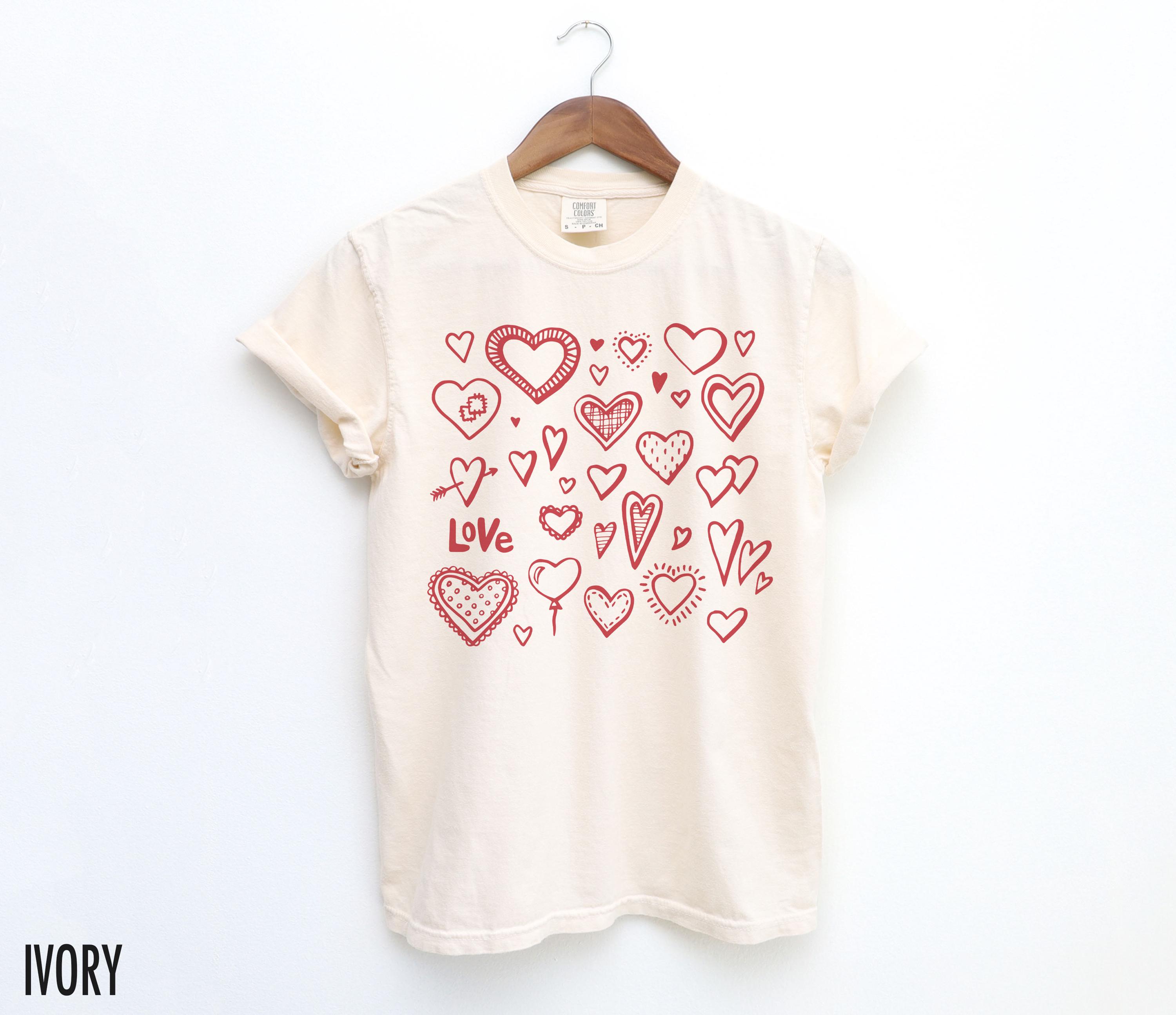 Valentines Day Shirt, Hearts Shirts Women, Valentine Collage