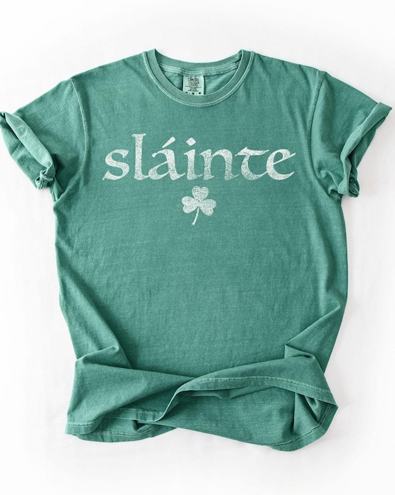 Slainte Shirt, St Patricks Day, Shamrock TShirt, Drinking T Shirt, Retro Irish TShirt, Saint Patricks Day, St Paddys, Vintage Distressed