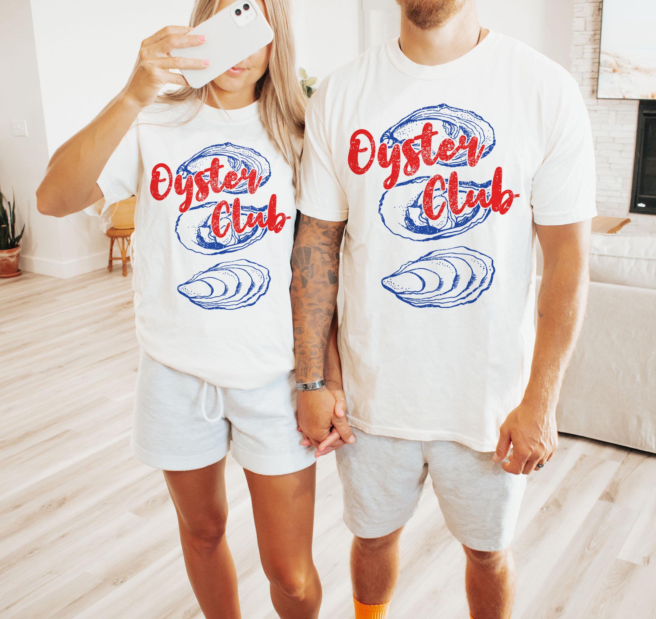 Oyster Shirt, Oyster Club Shirt, Distressed Graphic Tee, Vintage