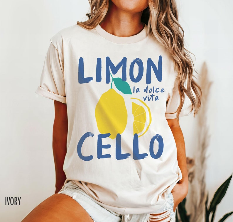 Limoncello Shirt, Lemon Shirt, Amalfi Coast, Italy TShirt, Vacation T-Shirt, Travel Shirt, Lemons Tee, Vintage Aesthetic, Retro Graphic Tee