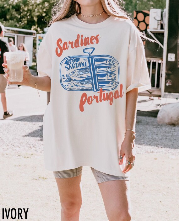 Sardines Shirt, Tinned Fish Shirt, Portugal Tshirt, Vintage