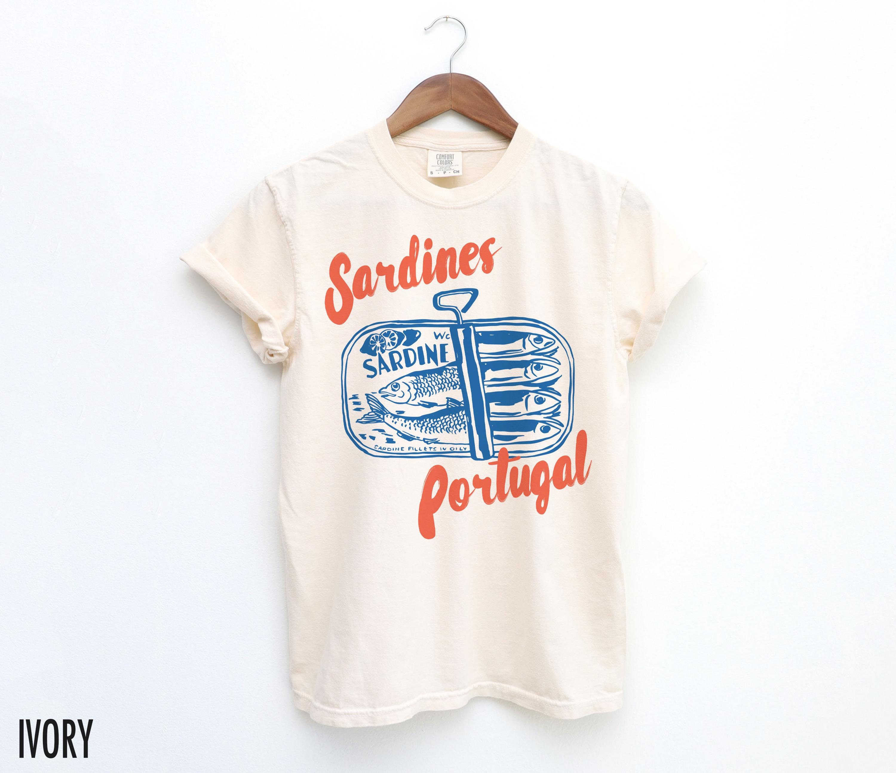 Sardines Shirt, Tinned Fish Shirt, Portugal Tshirt, Vintage
