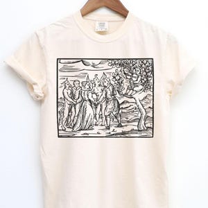 Witch Shirt, Demon TShirt, Witches Dance with Demon, Date 1626, Dark Magic Shirts, Halloween T-Shirt, Witchcraft Shirts, Witches Demons