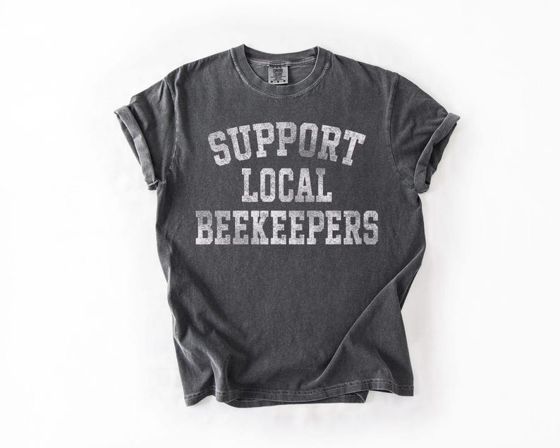Camiseta de apicultor, camiseta de apoyo a los apicultores locales, camiseta de abejas, estética vintage, camiseta de apicultor, compra local, camiseta de apicultura Pepper