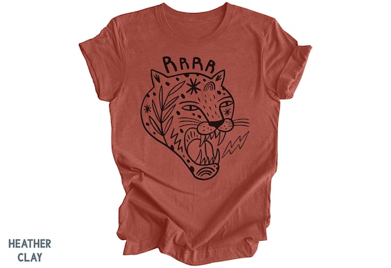 Retro Tiger Tshirt, Vintage Tiger Shirt, Tiger Graphic Tee, Trendy Boho Style, Bohemian Tiger Tops, Retro Graphic Tee, Eclectic Shirt, Funky