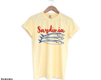 Sardinia Shirt, Sardines Tshirt, Italy Shirts, Sardinia Italy