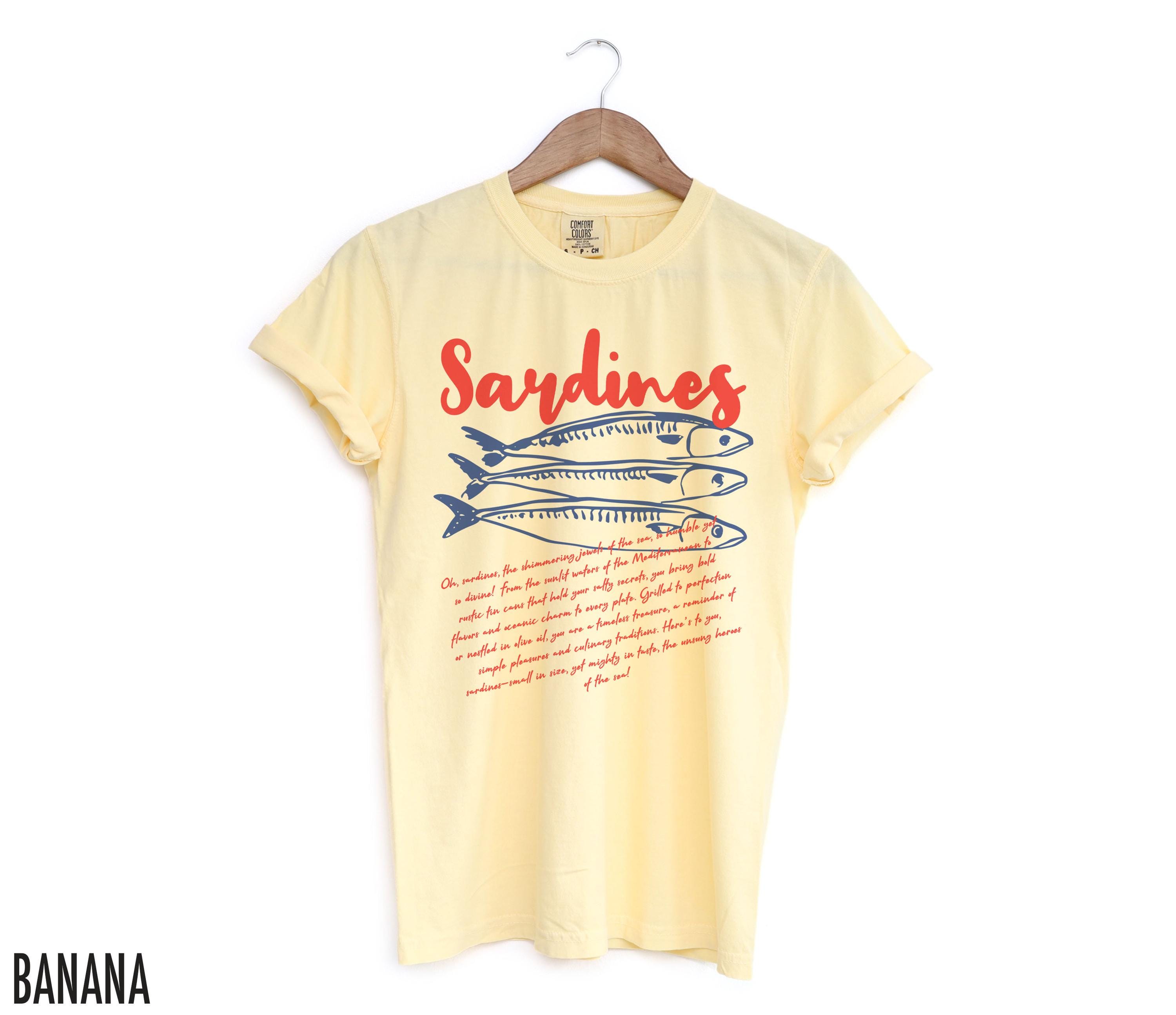 SEA SARDINE tシャツ Sardines Shirt, Sea Shirt, Sardines Tshirt, Sardine Tee, Coastal T