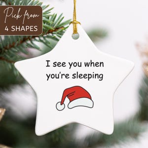 funny santa ornament, funny santa gift, joke ornament, funny ornaments, funny ornament, , stocking stuffer, adult ornament, xmas tree funny