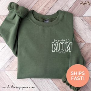 Baseball Mom Sweatshirt, Mom Baseball Sweater, Baseball Mama Shirt, Gift for Baseball Mom, Baseball Mama Sweater, Baseball Mom Shirt