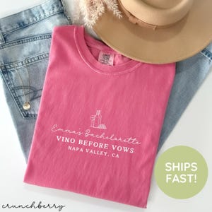 Wine Bachelorette Party Shirts Custom Bachelorette Party Shirts Bride on Cloud Wine Bridal Party Shirts Luxury Bachelorette Comfort Colors