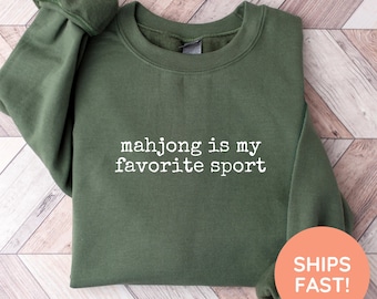 Mahjong Sweatshirt, Filipina Mom Shirt, Mahjong Gift, Mahjong Sweater, Gift for Mahjong Lover, Mahjong Shirt for Her, Mahjong Tee