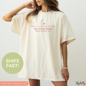 Wine Bachelorette Party Shirts Custom Bachelorette Party Shirts Bride on Cloud Wine Bridal Party Shirts Luxury Bachelorette Comfort Colors